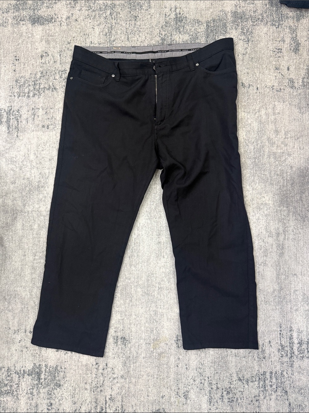 Ermenegildo Zegna Men's Black Straight Jeans